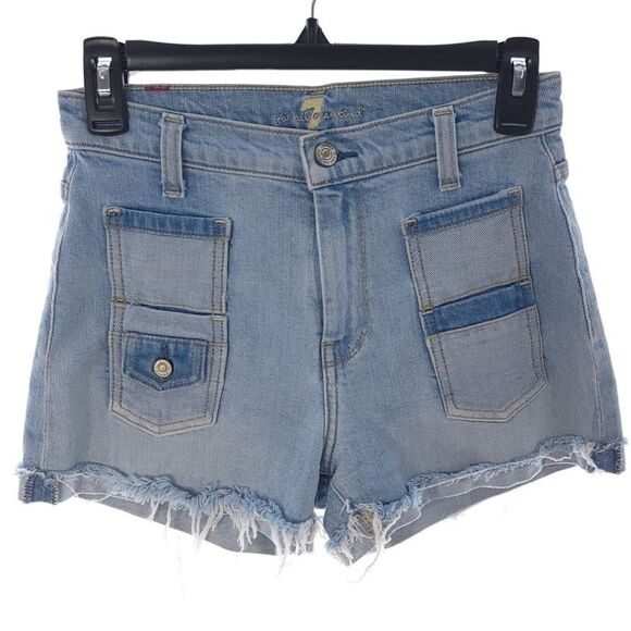 7 For All Mankind Womens Distressed Cuff Hem Womens Size 25 - Picture 1 of 9